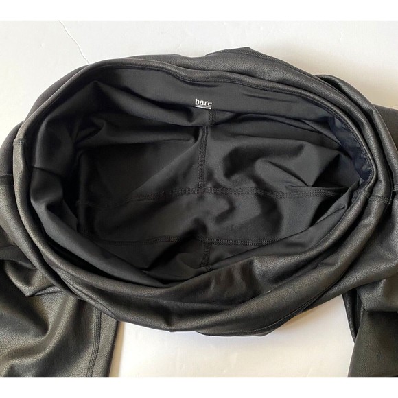 Bare Necessities Leggings Womens XXL Black Faux Leather High Waist NWOT - Picture 9 of 14